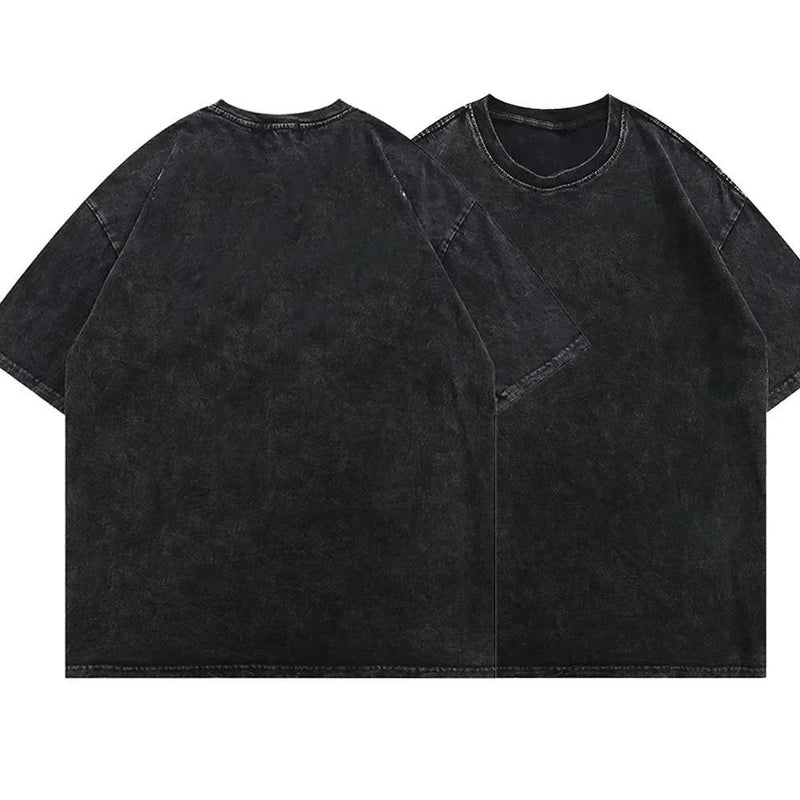 Whale Print Graphic T-shirts for Men Casual High Street