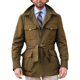 Men Jack Men's Jacket Mid-Length Slim Fit Casual