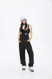 Unisex Pants Autumn Retro Denim Back