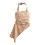 Women Camisole Summer Women's Pure Color Halter Camisole