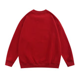 Men Hoodie Figure Printed Crew Neck Sweatshirt Loose Long Sleeve Pullover Casual Top Autumn