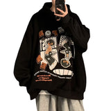 Men Hoodie Cartoon Hooded Sweatshirt Men Spring Autumn West Coast Fashion Brand Coat