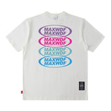 Men's T Shirt Letter Print Short-Sleeved T-shirt Men's and Women's Vibe Style Loose Top