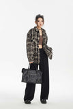 Unisex Jacket Autumn Retro Debutante Style Coat Women's Clothing