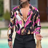 Men's Shirt Cardigan Men's Striped Shirt