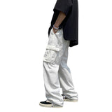 Men Sweatpants Overalls Men's Fashion Brand Autumn Hong Kong Style Loose Casual Straight-Leg