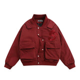 Men Cotton Padded Jacket Men's Thickened Warm Cotton Coat Jacket Baseball Uniform