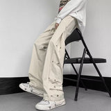 Men Sweatpants Function Tactical Pants Loose Straight Casual Working Pants