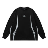 Men Hoodie Female Print Sweaters Menswear Loose Casual Long Sleeves round Neck Top