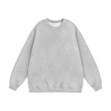 Men Hoodie Crew Neck Sweater Men's Loose and Simple Long Sleeve Pullover