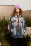 Unisex Jacket Autumn Texture Denim Coat Women's Clothing