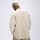Men Long Sleeved T Shirt Long Sleeve Shirt Thin Coat Men's Casual round Hem Slit Shirt Fashion