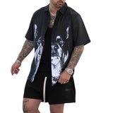 Men's Shirt Cardigan Fashion Men's Personalized Printing