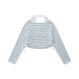Women Long Sleeve T-shirt Polo Collar Short-Sleeved T-shirt Women's Autumn Ins