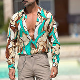 Men's Shirt Cardigan Men's Striped Shirt