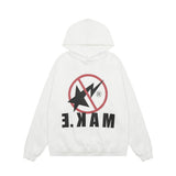 Men Hoodie Printed Hoodie Male English Letters Loose