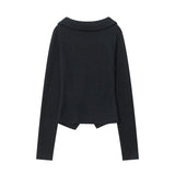 Women Long Sleeve T-Shirt Long Sleeve T-shirt Girls Autumn Design Sense Long Sleeve Casual Top