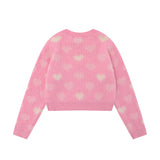 Women Sweater Crew Neck Sweater for Girls Autumn Leisure Short Knitted