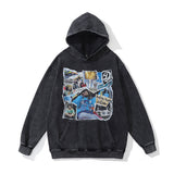 Unisex Vintage Hoodie Washing Water Hooded Sweater Men