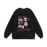 Men Hoodie Spoof Fun Portrait Printing Sweater Men's Autumn