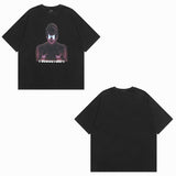 Men T Shirt Retro Washed Loose Half Sleeve Fashion Brand Hiphop Short Sleeve