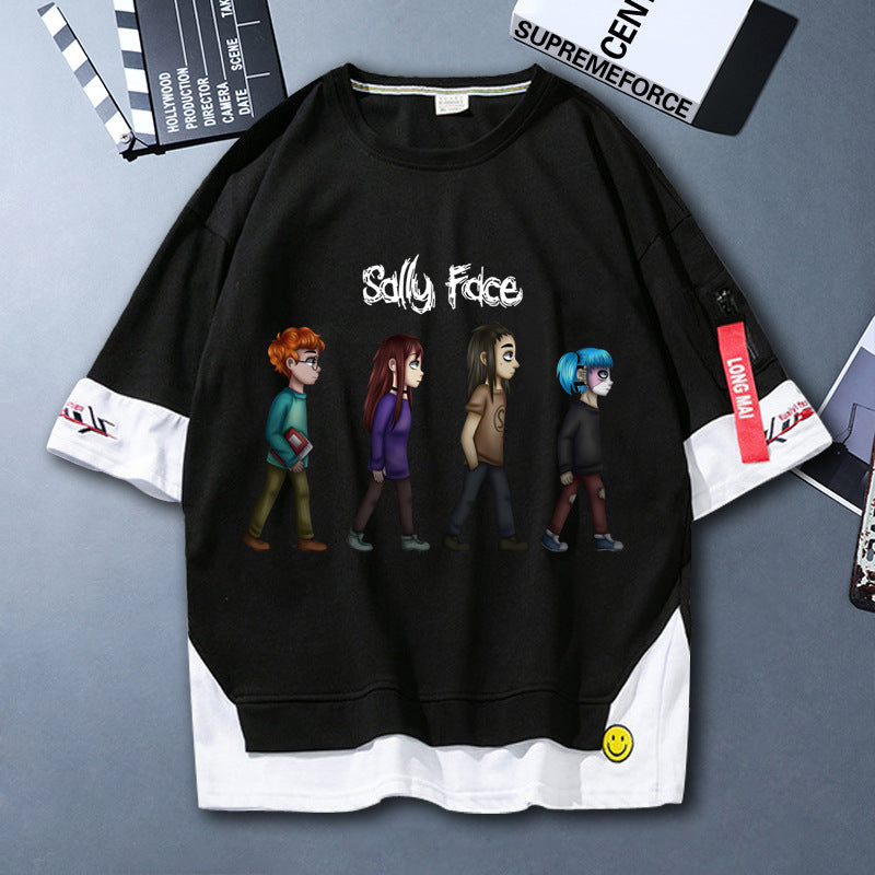 Sally Face T Shirts Supremeforce2022 Adventure Puzzle Solving Costume Sally Face