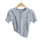 Women T-shirt Summer round Neck Short Sleeves T-shirt Women's Tops