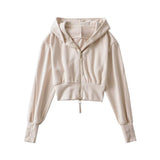Women T-shirt Autumn Leisure Minimalist Hooded Sweater Women's Loose Long Sleeve