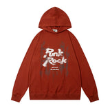 Men Hoodie Graffiti Letter Hooded Sweater Men's Hip Hop Loose Leisure Pullover Hoodie Spring and Autumn