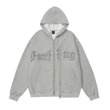 Men Hoodie Cardigan Sweater Men's Stitching Hooded Jacket