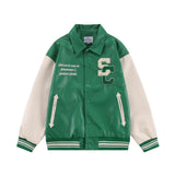 Varsity Jacket Vintage Loose Long Sleeve Jacket