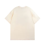 Men's T Shirt Letter Embroidered Printed Short-Sleeved T-shirt Men's and Women's Hee Loose