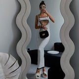 Women Sweater Dress Knitted Tight Dress Hanging Contrast Color Spring and Summer Dress