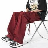 Men Sweatpants Retro High Street Fashion Brand Loose Wide Leg Straight Casual Pants