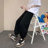 Men Sweatpants Casual Pants Men's Spring Loose Straight Wide-Leg Pants