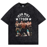 Mike Tyson T-Shirt Vintage Character Print Loose T-Shirt