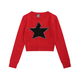 Women Sweater O-neck Short Knitwear Women's Casual Sweater