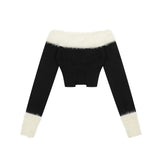 Women Sweater Short Sweater for Girls Spring Autumn Knitwear