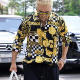 Men Shirt Fall Men's Clothing Polo Shirt Printed T-shirt Shirt