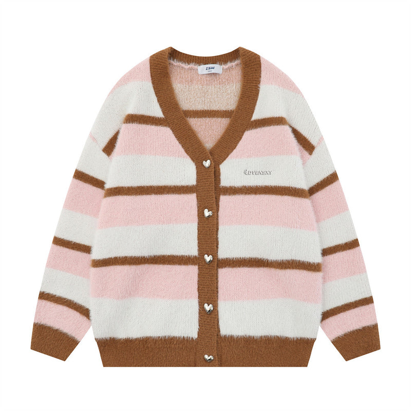 Women Sweater Cardigan Women's Autumn and Winter Loose Love Sweater