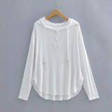 Women T-Shirt Women's Loose Sun-Protection Shirt Long Sleeve T-shirt