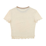 Women T-shirt Short-Sleeved T-shirt Summer Girls' Printed round Neck