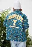 Unisex Jacket Autumn Foam Printed Jacquard Coat Women's Clothing