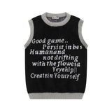 Men Hoodie round Neck Sweater Button Removal Sleeve Vest