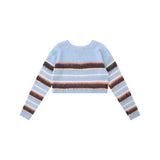Women Sweater Short Knitwear for Girls Autumn Long Sleeve