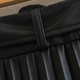 Women's Skirt Spring and Autumn Korean Skirt Women's Leather