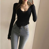 Women Long Sleeve Shirt Tight Women's Comfortable