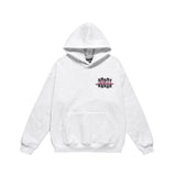 Men Fleece Lined Hoodie Hooded Sweater Loose Men's Clothing Ins Letter Embroidered Printed Pullover