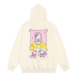 Men Hoodie Hooded Sweater Men's Spring and Autumn Loose Long Sleeve Zipper Cardigan Hooded Jacket