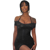 Woman Dresses Women's Clothing Spring Sexy Stitching Dress